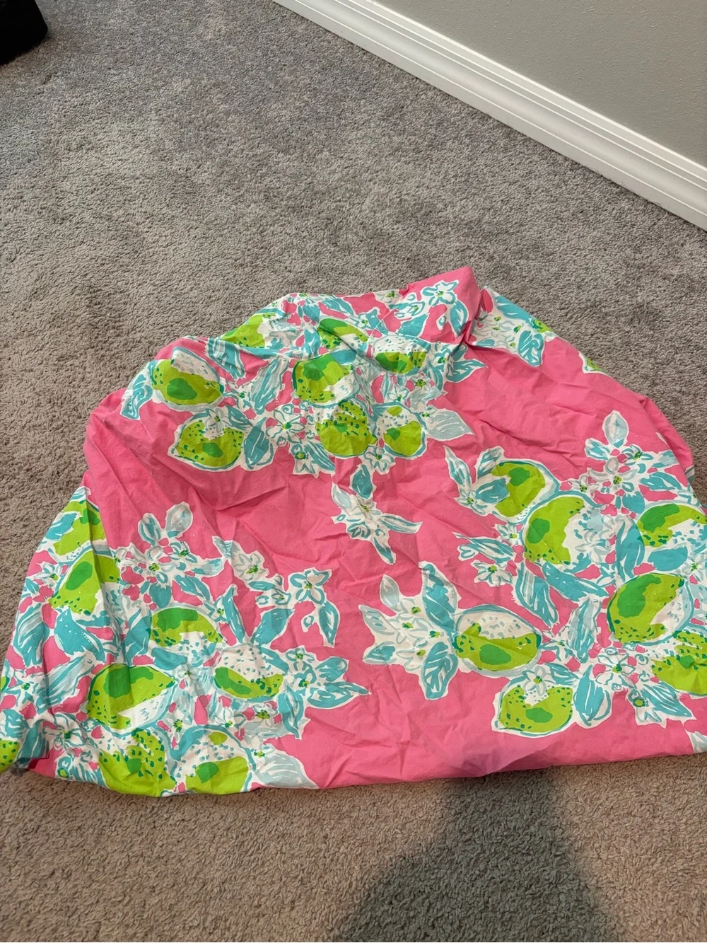 Pottery Barn Kids Pink Citrus Print Blouse